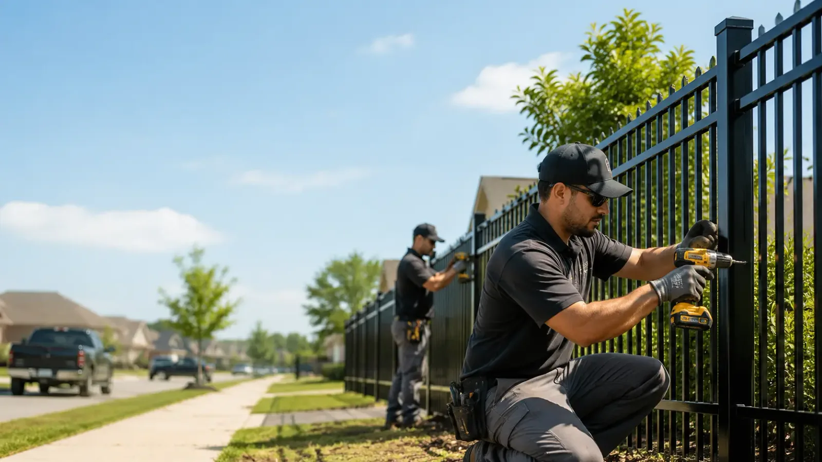 Metal Fence Installation in Ball, LA
